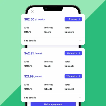 Choosing a payment plan