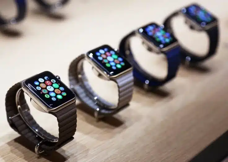 Various Apple Watches displayed